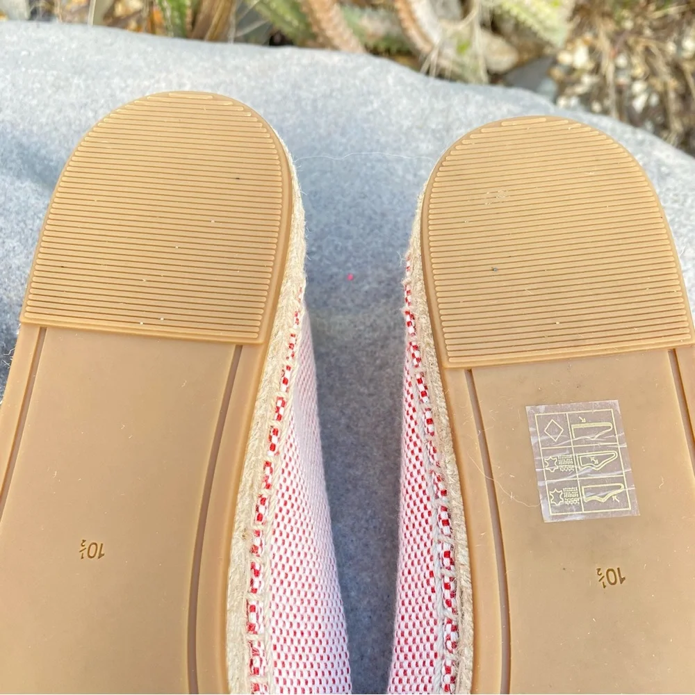 Tory Burch Red Espadrille Slip-Ons NWOB